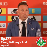 craig bellamy at the press conference to announce his maiden Cymru squad